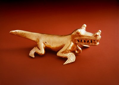 Colgante de caimán, Cultura Chiriquí, Panamá de Pre Columbian Pre Columbian